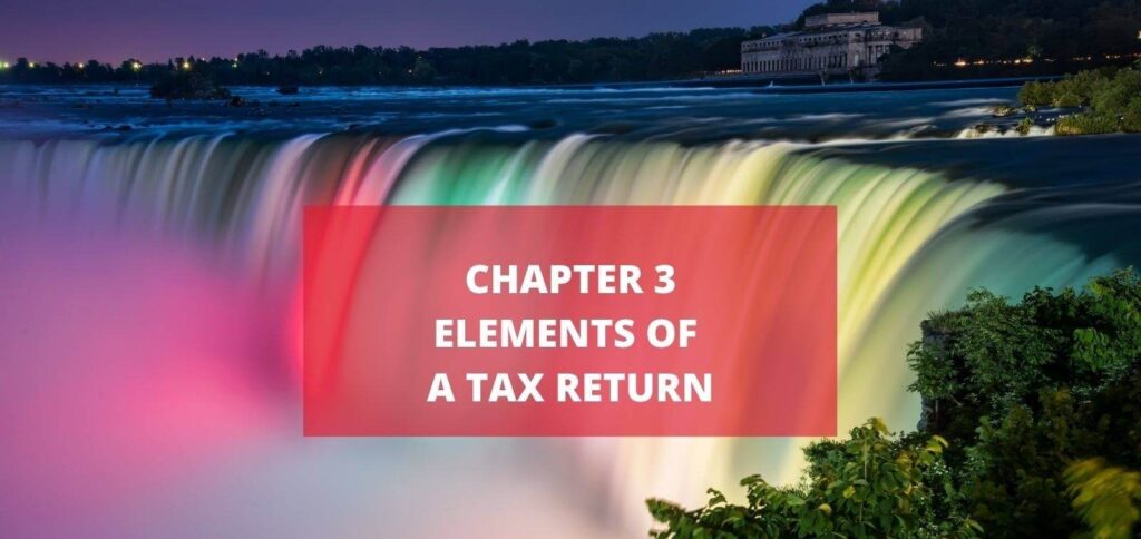 Elements of a Canadian tax return