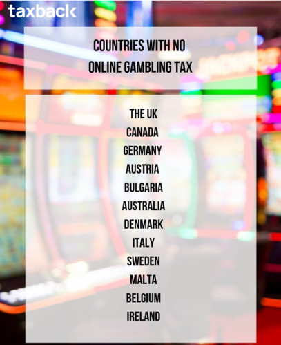 These countries have no online gambling tax