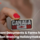 Important Documents & Forms for Canadian Working Holidaymakers